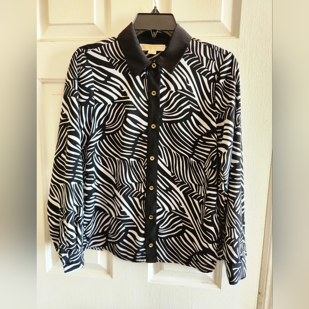 Michael Kors Zebra Print Shirt